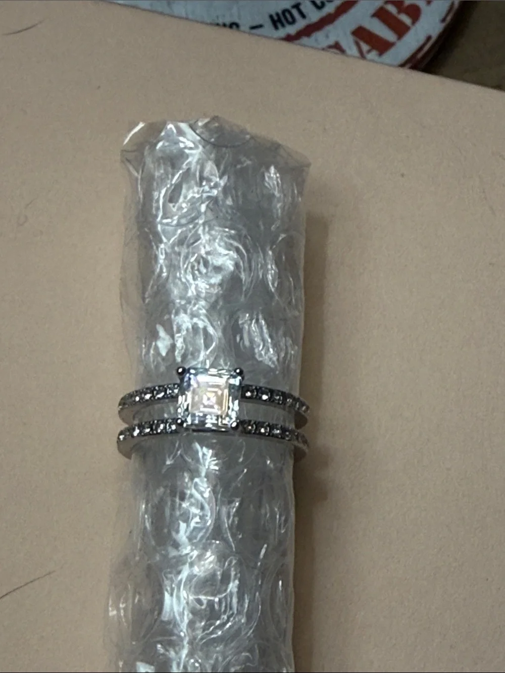 GRA CERTIFIED MOISSANITE DIAMOND 1CT silver baked band NEW